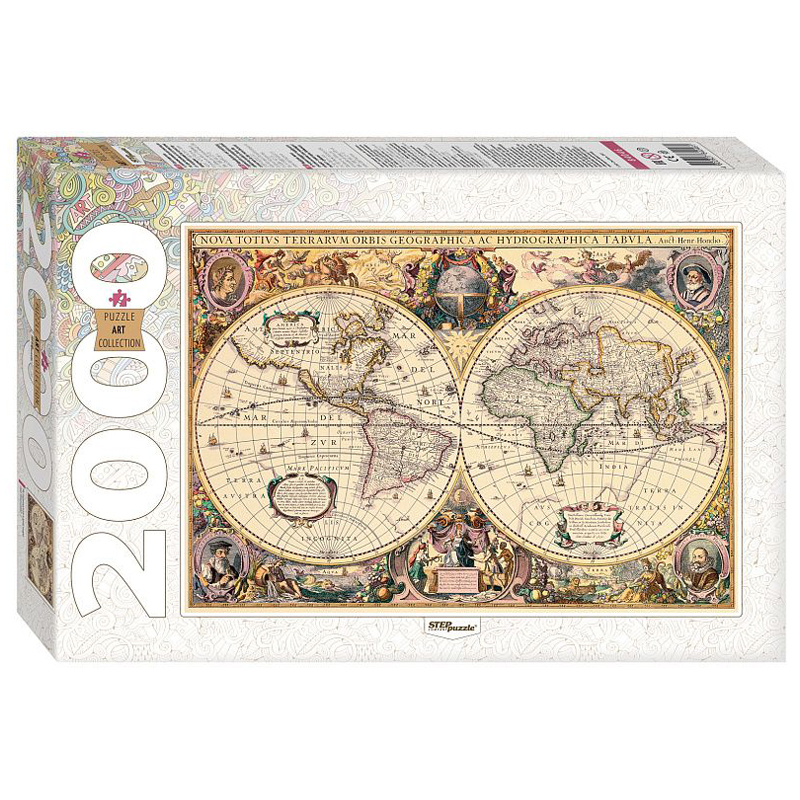 Пазл  2000 эл. Step Puzzle "Историческая карта мира"