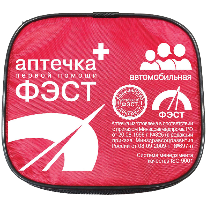 e08599a78740f5eef035c7f1adc04b81 Аптечка автомобильная ФЭСТ, текстильная сумка, приказ №325 — изображение 1