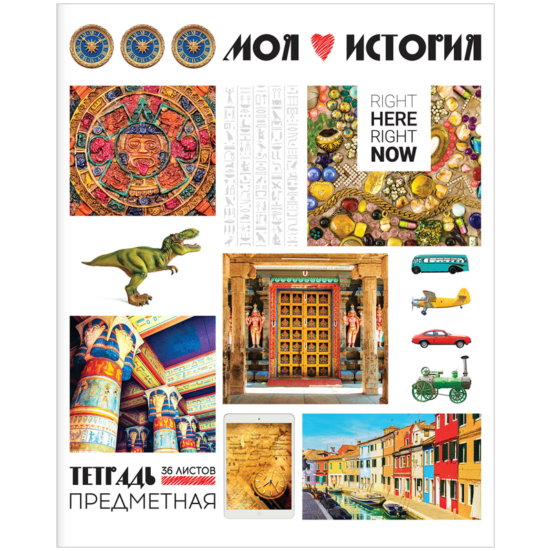 Тетрадь предметная 36л. ArtSpace "Копилка знаний" - История, ВД-лак