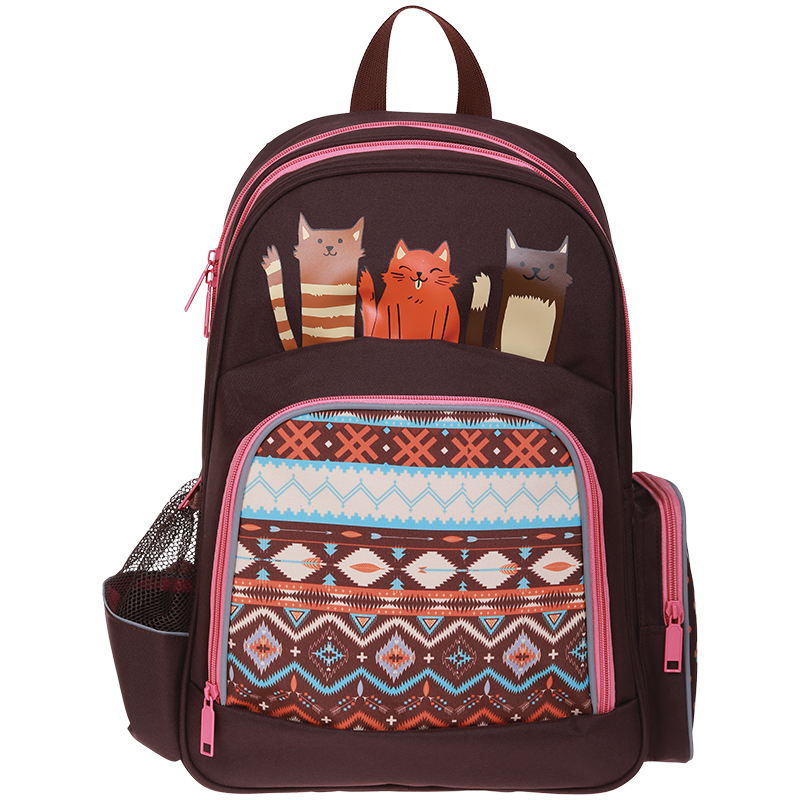 Рюкзак Berlingo Light "Cats" 42*28*17см, 2 отделения, 3 кармана, эргономичная спинка