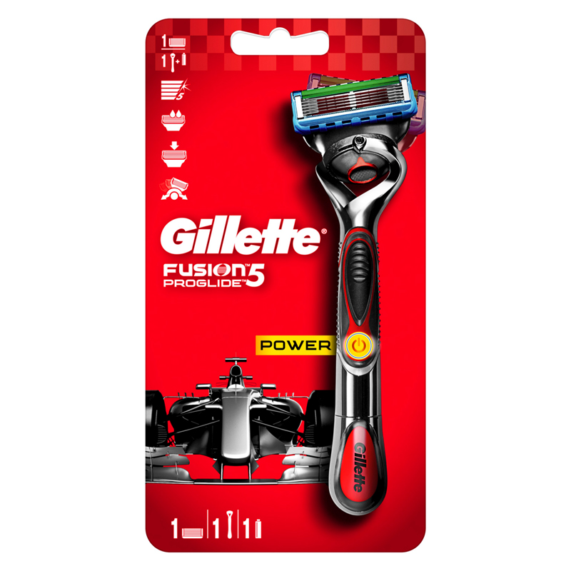 Станок для бритья Gillette "Fusion Proglide" Power Flexball + 1 кассета, красный, 7702018509775(ПОД ЗАКАЗ)