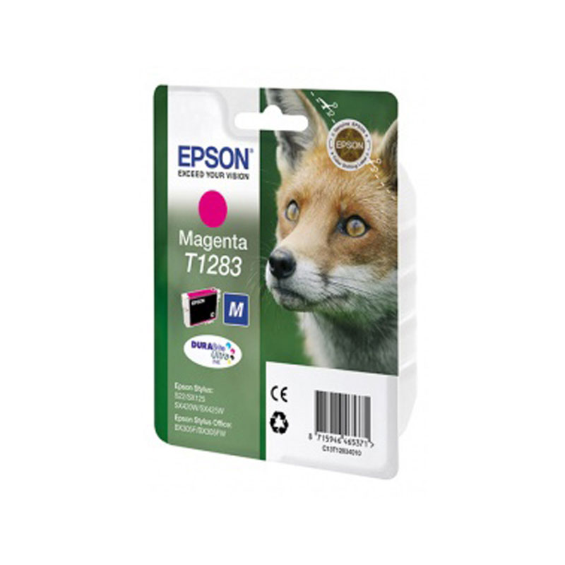 Картридж ориг. Epson T1283 пурпурный, М, для S22/SX125/SX420W/SX425W/BX305F (3,5мл)