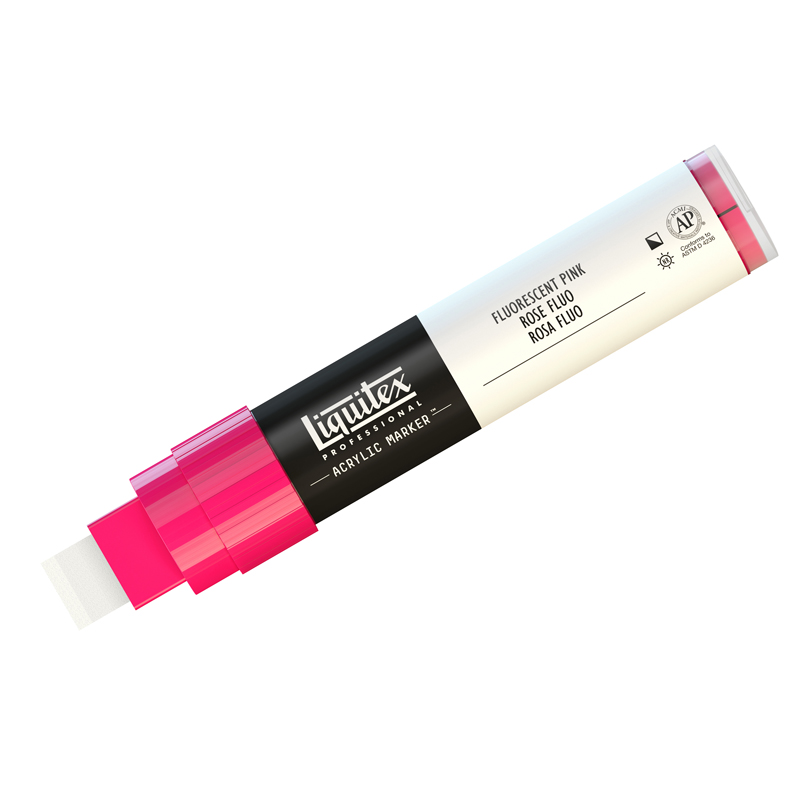 Маркер акриловый Liquitex "Paint marker Wide" 15мм, розовый флуоресцентный