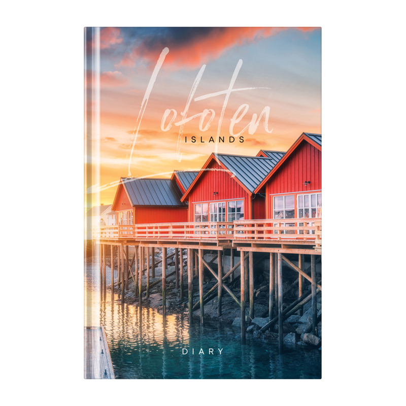 Ежедневник недатированный А5, 136л., 7БЦ OfficeSpace "Путешествия. Lofoten Islands", матовая ламинация