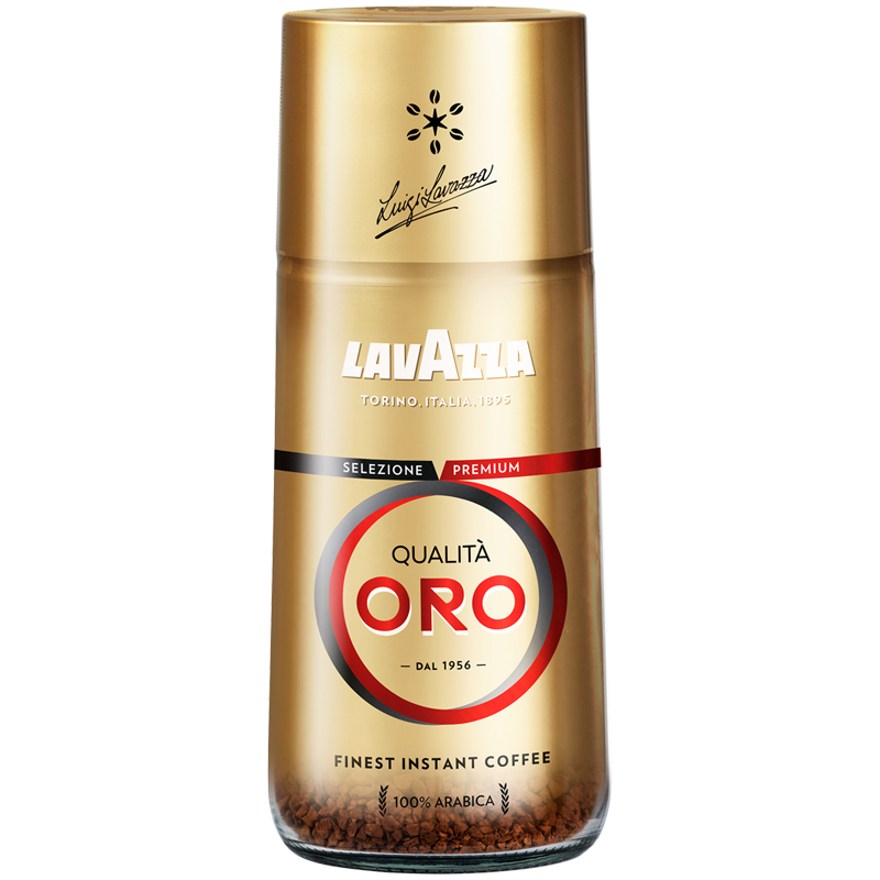 Кофе растворимый Lavazza "Qualità. Oro", сублимированный, стеклянная банка,95г