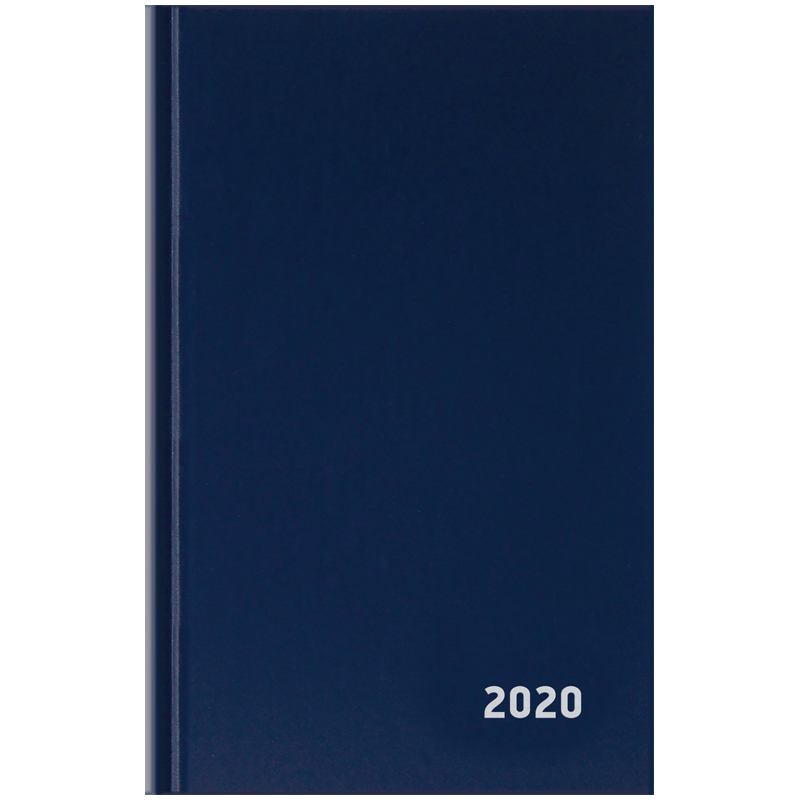 Ежедневник датир. 2020г., A5, 168л., бумвинил, OfficeSpace, синий
