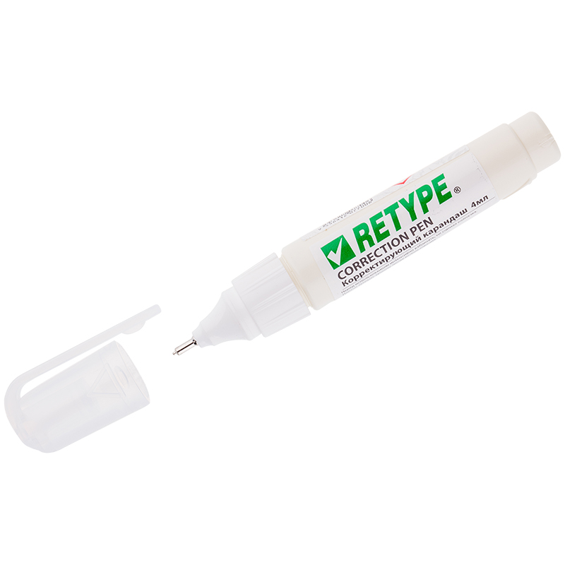 Корректирующий карандаш Retype, 04мл, металлический наконечник