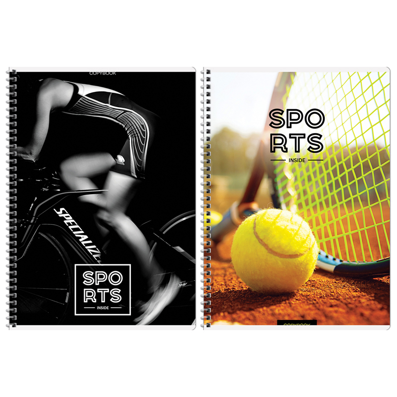 Тетрадь 96л., А4, клетка на гребне ArtSpace "Спорт. Inside sports"