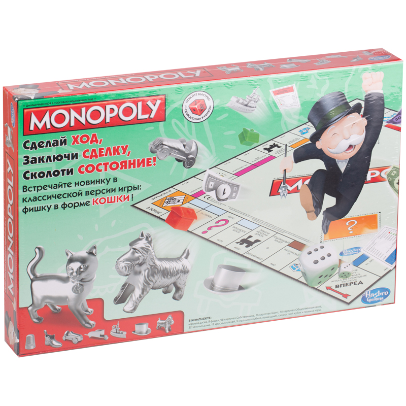 УЦЕНКА - Настольная игра Монополия, издательство HASBRO (00009(P))