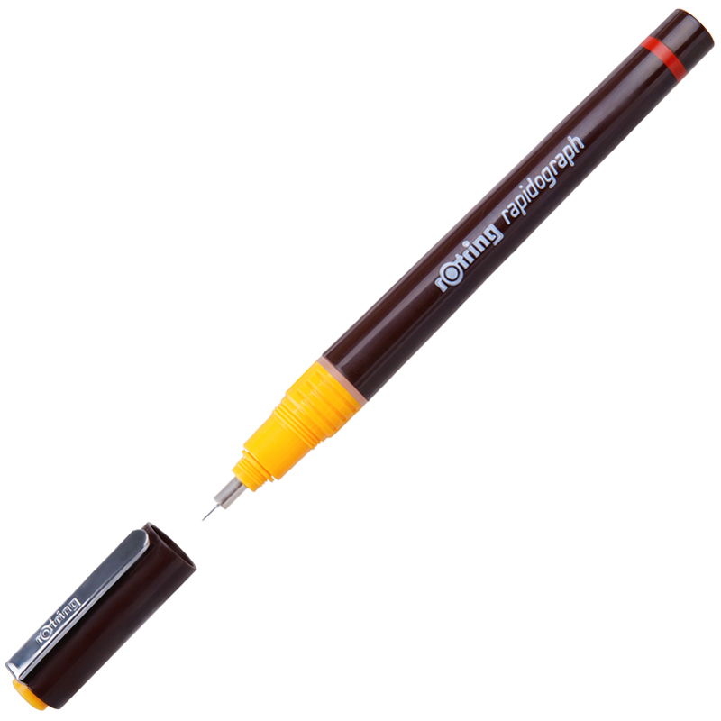 Рапидограф Rotring 0,20мм, пластик. корпус, картридж с чернилами
