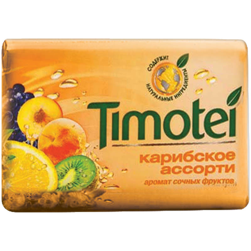 Мыло туалетное Timotei "Карибское ассорти/Испанское солнце", ассорти, бумажная обертка, 90г