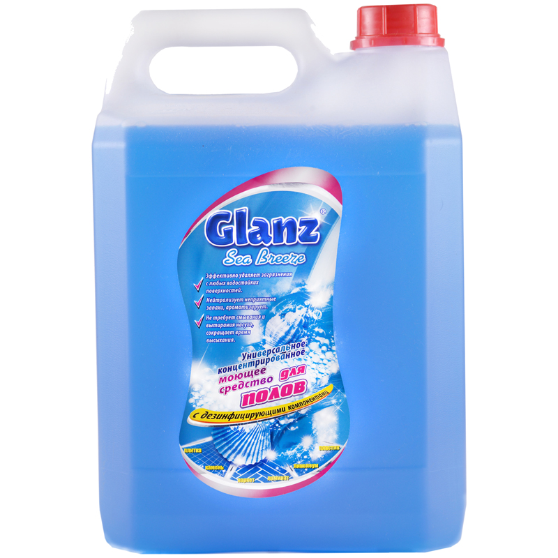 Средство для мытья полов Glanz "Морской бриз", канистра, 5л