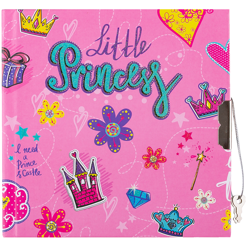 Записная книжка 7БЦ А6 60л. ArtSpace "Little princess" метал. замок