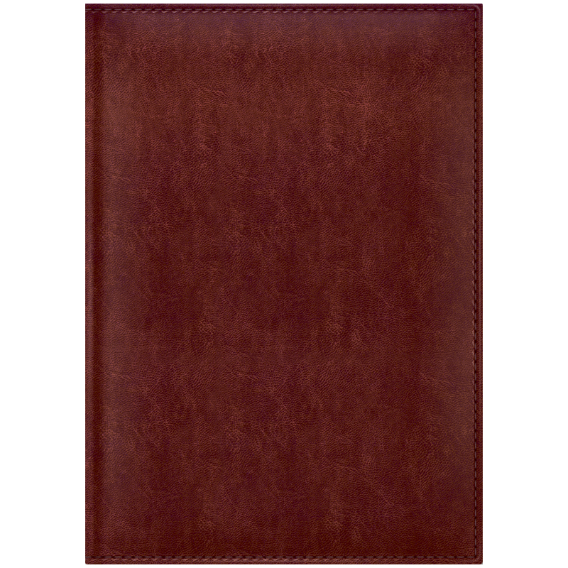 Ежедневник датированный 2017г., А4, 176л., кожзам "Caprice", бордовый, вырубка