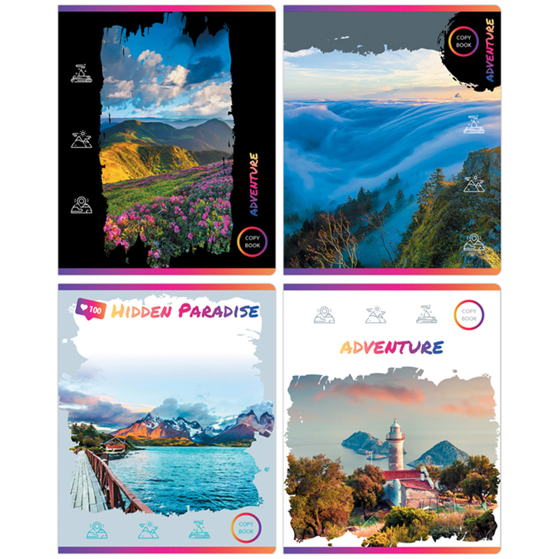 Тетрадь 48л., А5, линия BG "Life adventure", эконом