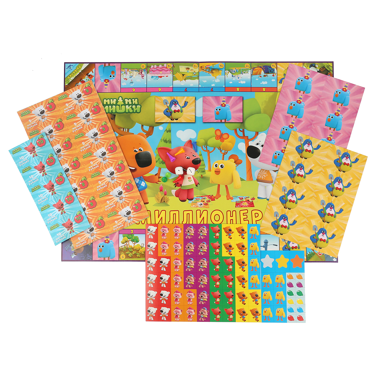 Игра настольная Умные игры "Миллионер. Ми-ми-мишки", картоннная коробка
