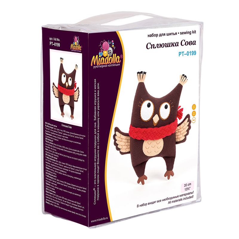Набор для изготовления игрушки Miadolla "Сплюшка Сова"