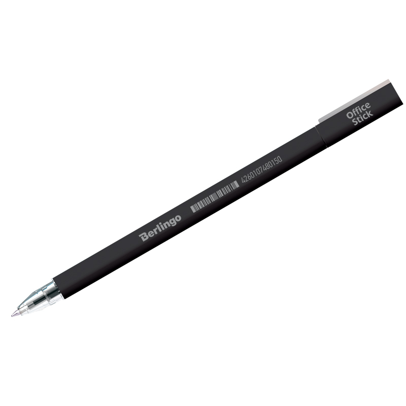 Ручка гелевая Berlingo "Office Stick" черная, 0,5мм