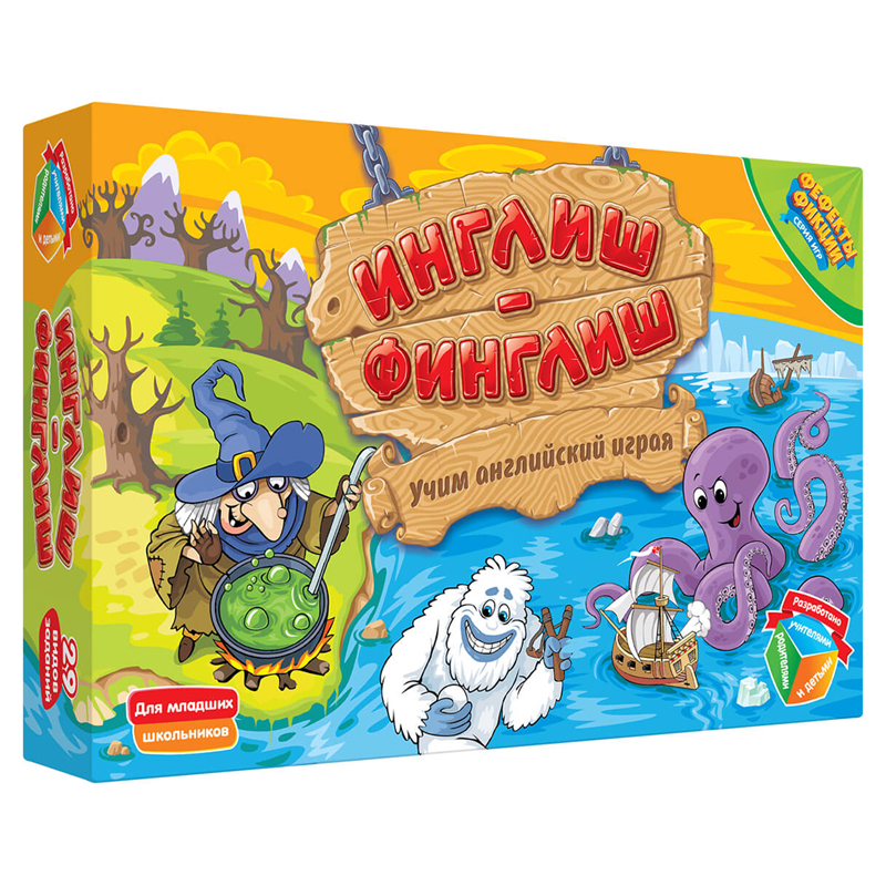 Игра настольная DO JOY "Инглиш-финглиш", картонная коробка