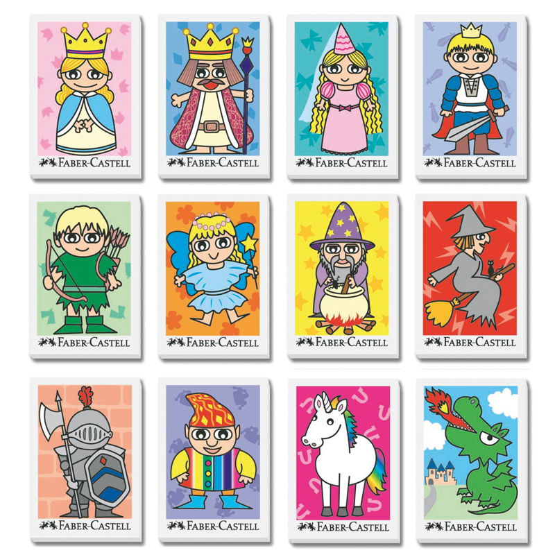 Ластик Faber-Castell "Fantasy Kingdom", прямоугольный, 41*28*8мм