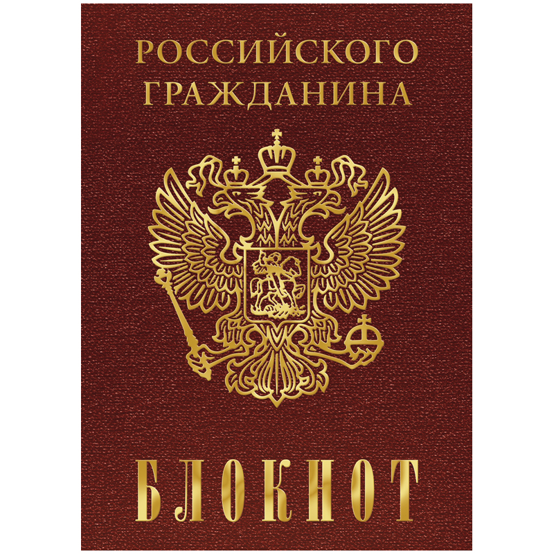 Бизнес-блокнот А6 80л. Hatber "Символика", матов. ламинация, 3D фольга
