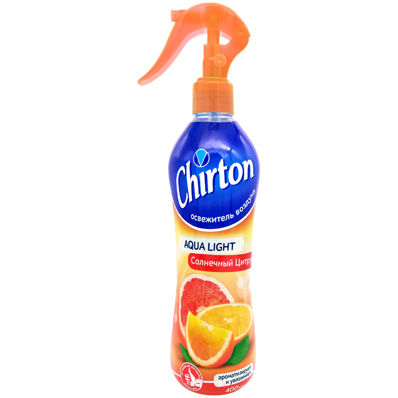 Освежитель воздуха водный Chirton "Aqua light. Солнечный цитрус", 400мл