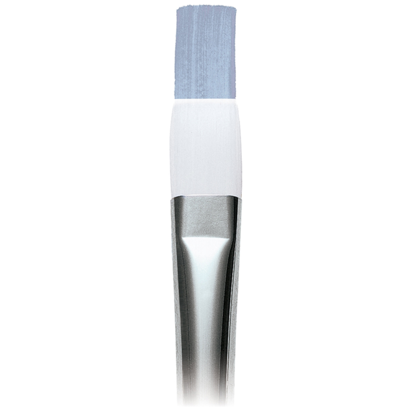 Кисть художественная синтетика для акрила/масла Winsor&Newton "University", плоская, №6, длинная ручка