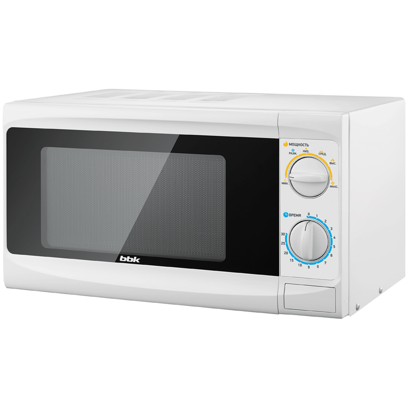 Микроволновая печь BBK 20MWS-703M/W, механика, 700Вт, 20л, белый