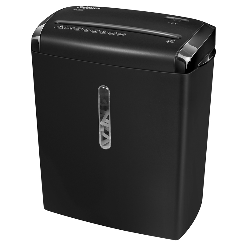Уничтожитель документов Fellowes FS-47101 "PowerShred" Р-28S, 2 ур. секр., 8 листов, полосы 6мм, 15л.