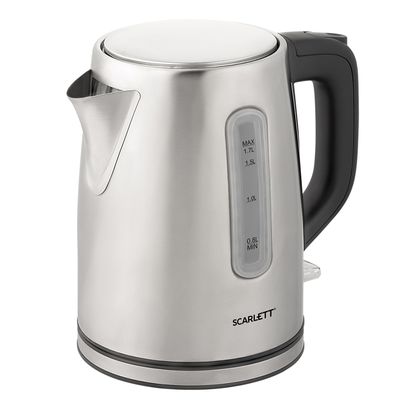Чайник электрический Scarlett SC-EK21S91, 1,7л, 2200Вт, нержавеющая сталь