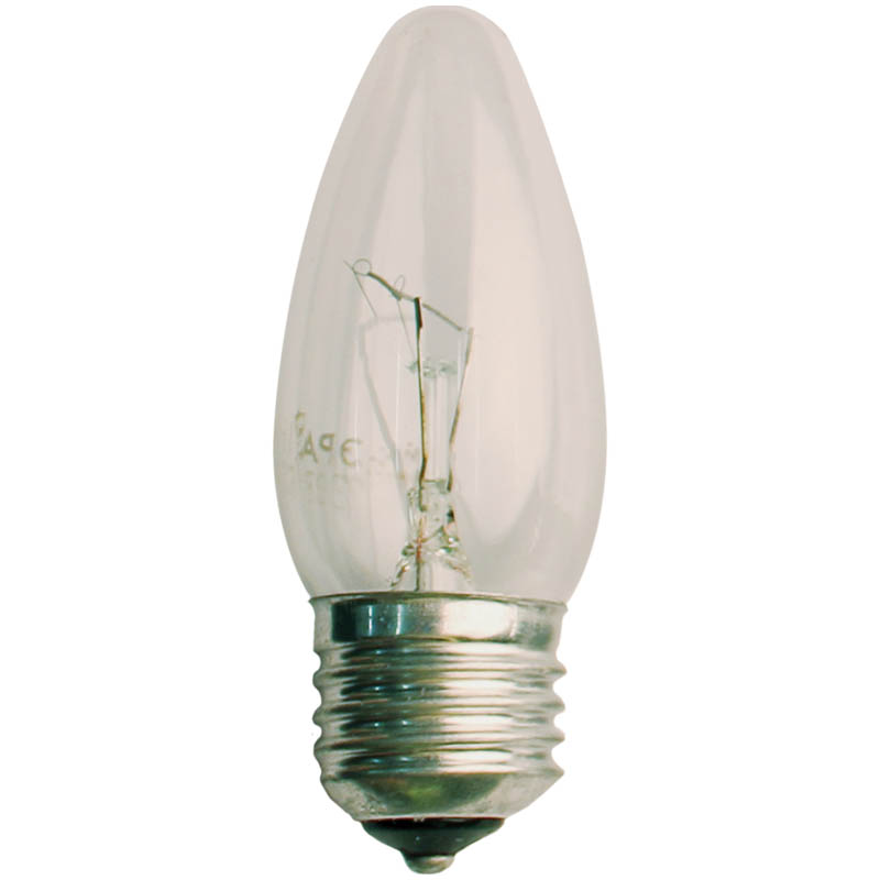 Лампа накаливания ЭРА ДС60 60W E27 230V CL прозрачная свеча