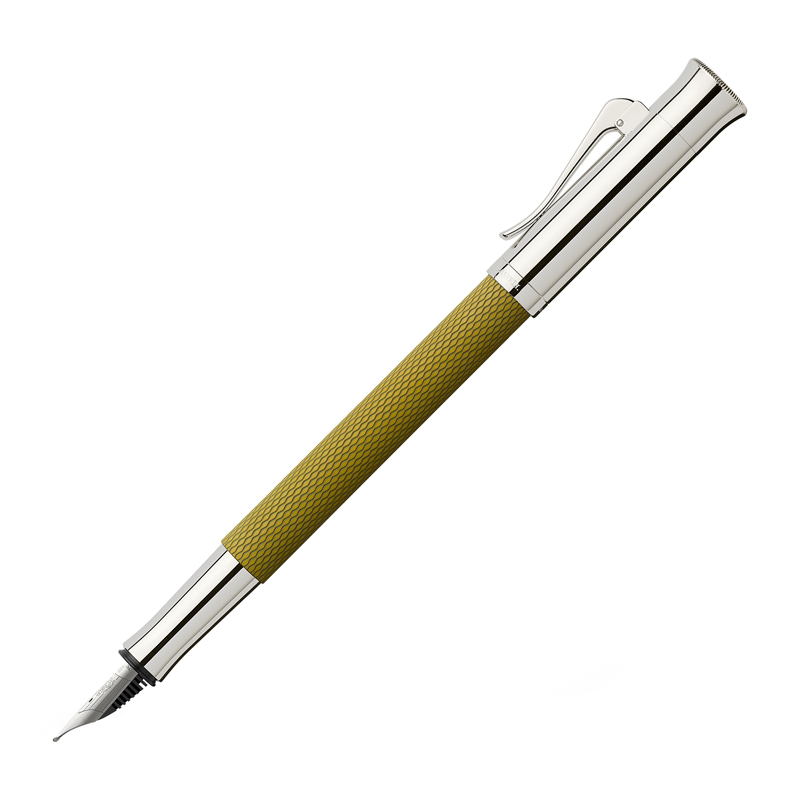 Ручка перьевая Graf von Faber-Castell "Guilloche Olive Green Medium", подар. уп.
