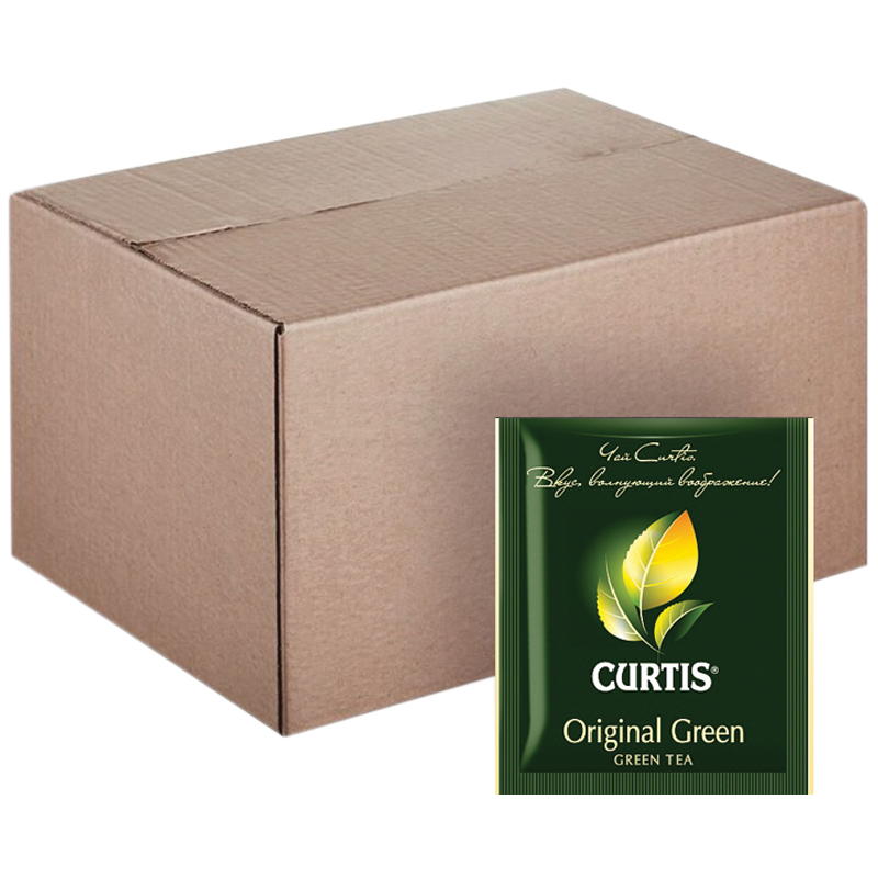 Чай Curtis "Original Green Tea", зеленый, 200 пакетиков по 2г