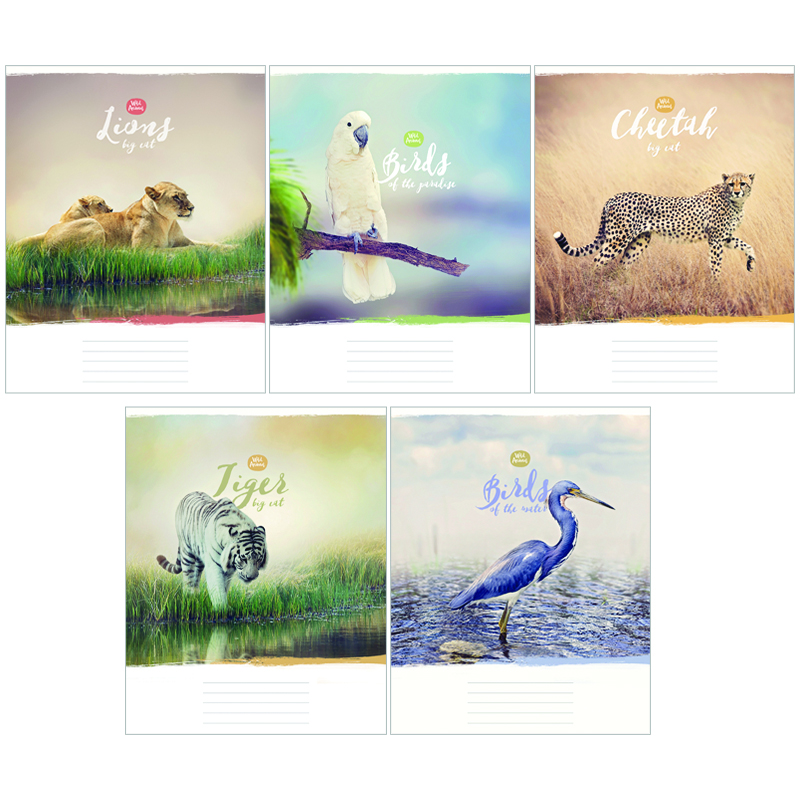 Тетрадь 48л., А5, клетка ArtSpace "Животные. Wild animal"