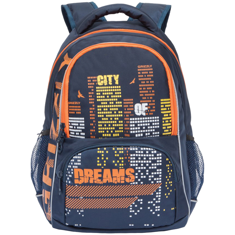 Рюкзак Grizzly 32*42*20 см, 2 отделения, 3 кармана, анатомическая спинка