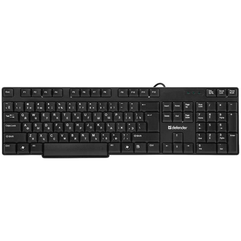 Клавиатура Defender Accent 930, USB, черный, влагозащита
