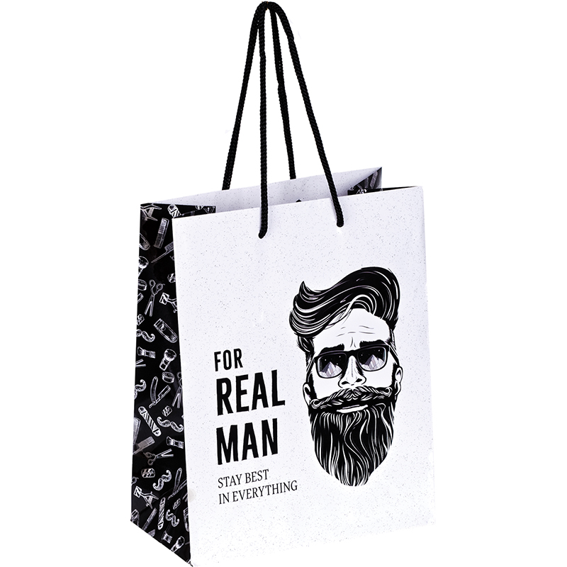 Пакет подарочный 18*23*10см ArtSpace "Real Man", ламинированный