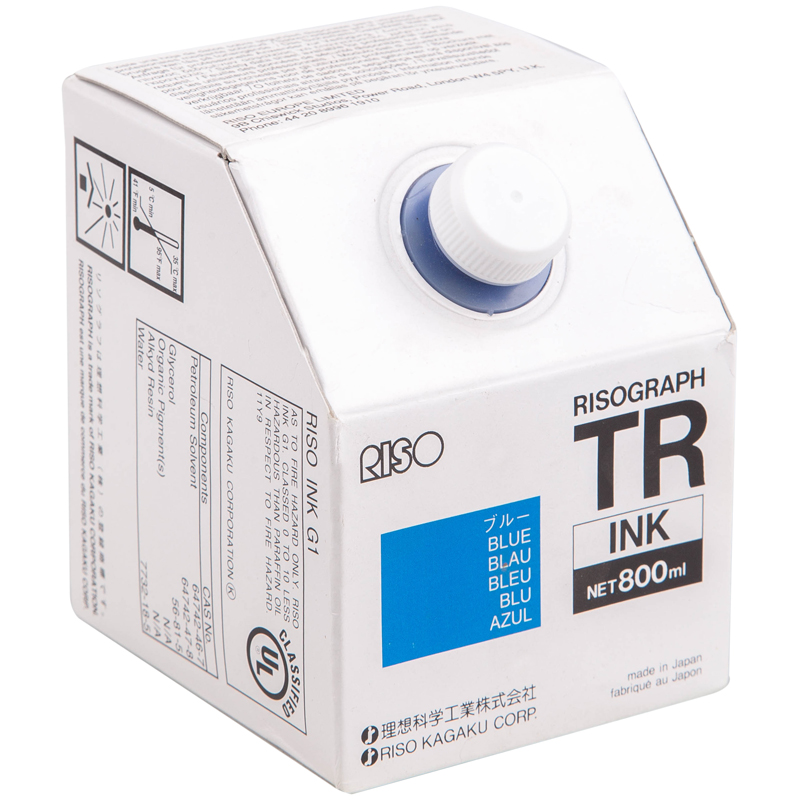 Краска Riso синяя для TR (ориг.) 800мл