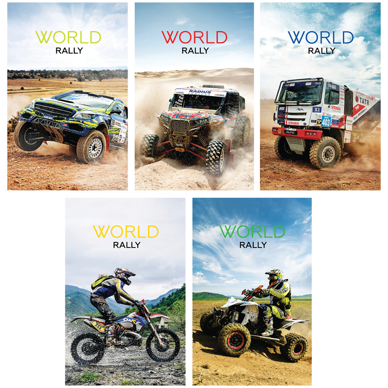 Блокнот А7 48л. на склейке ArtSpace "Авто. World rally"