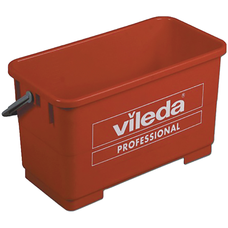 Ведро для мытья окон Vileda Professional красное, прямоугольное, 22л