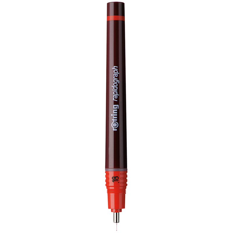 Рапидограф Rotring 0,18мм, пластик. корпус, картридж с чернилами