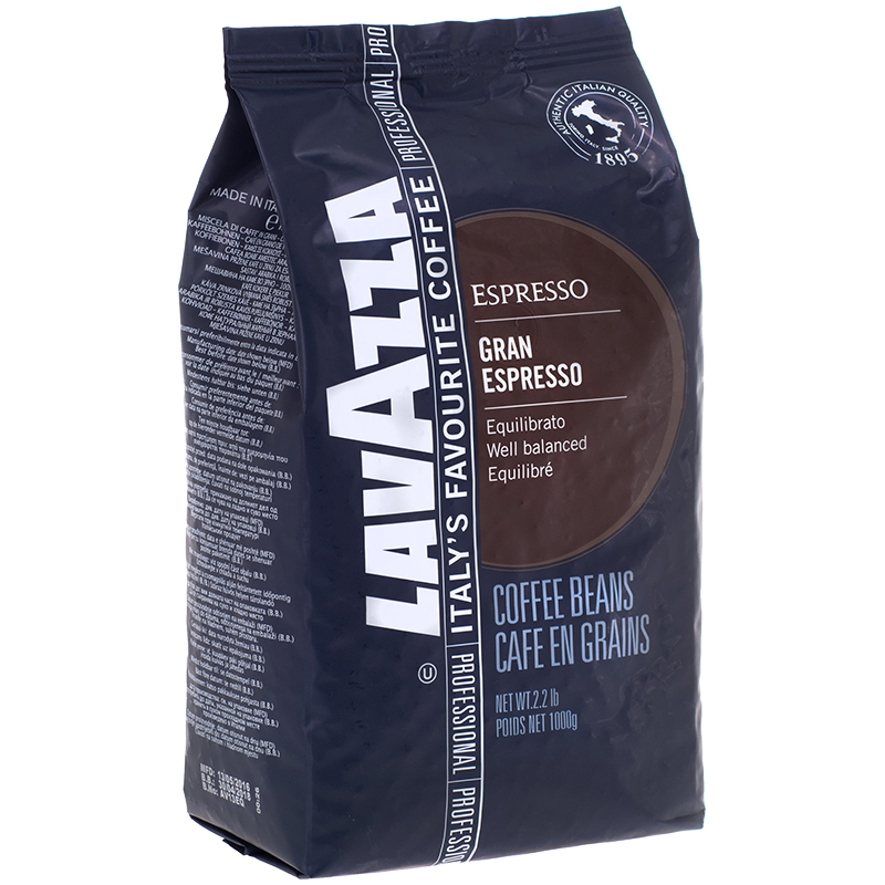 Кофе в зернах Lavazza "Gran Espresso", вакуумный пакет, 1кг