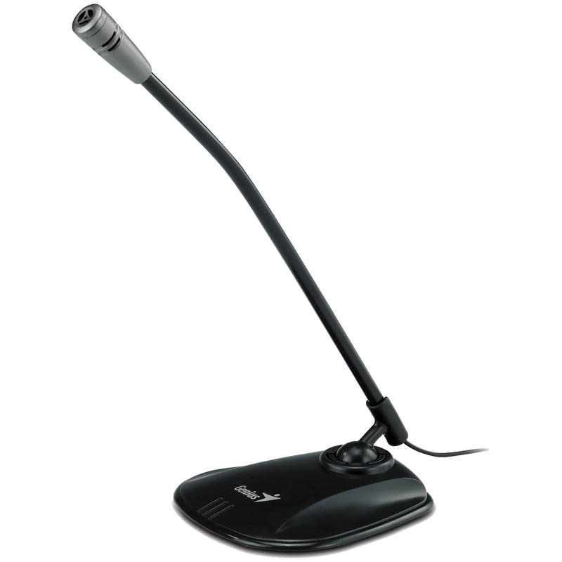 Микрофон настольный с подставкой Genius MIC-01A Silver
