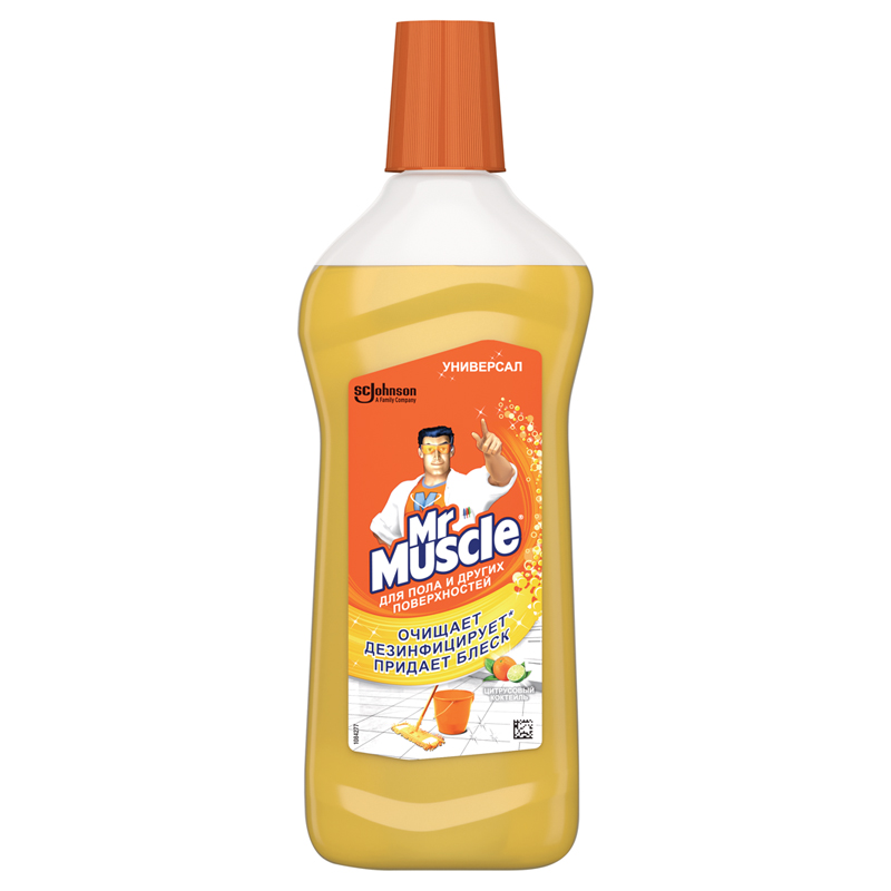 Средство для мытья полов и других поверхностей Mr.Muscle "Цитрусовый Коктейль", 500мл