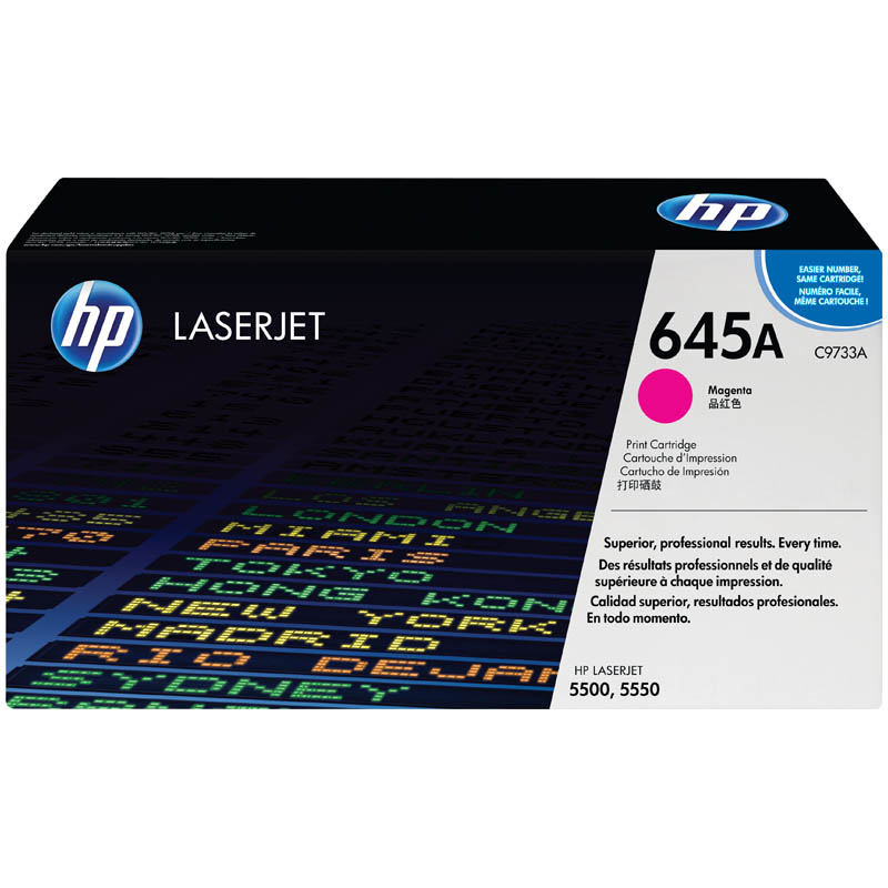 Картридж ориг. HP C9733A (№645A) пурпурный для Color LJ 5500/5550 (12000стр)