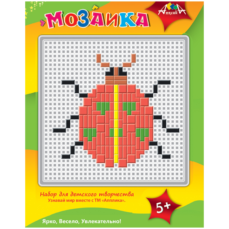 Мозаика пластиковая А5 "Божья коровка"