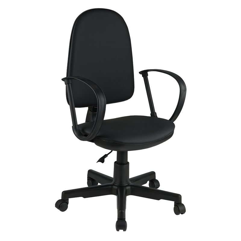 УЦЕНКА-Кресло оператора Helmi HL-M30 "Престиж", кожзам черный