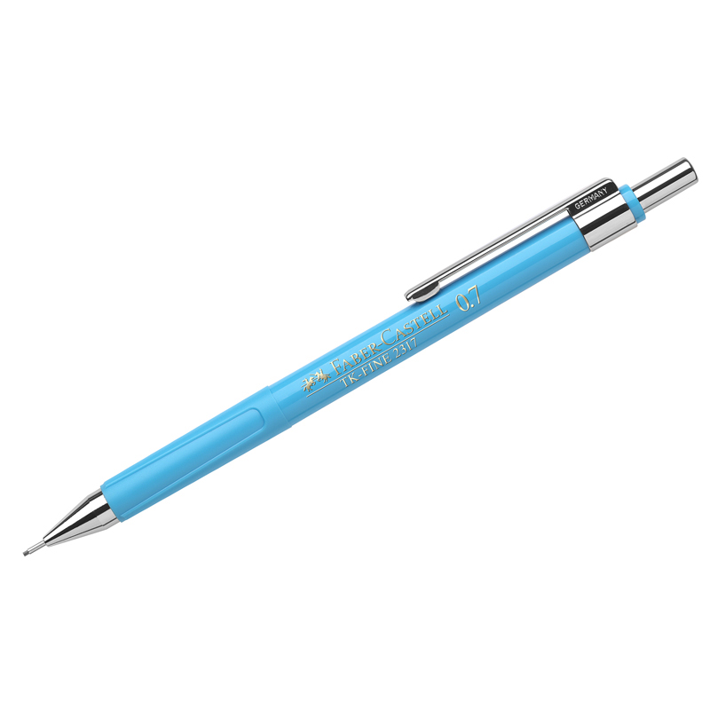 Карандаш механический Faber-Castell "TK-Fine 2317", HB, 0,7мм, голубой корпус