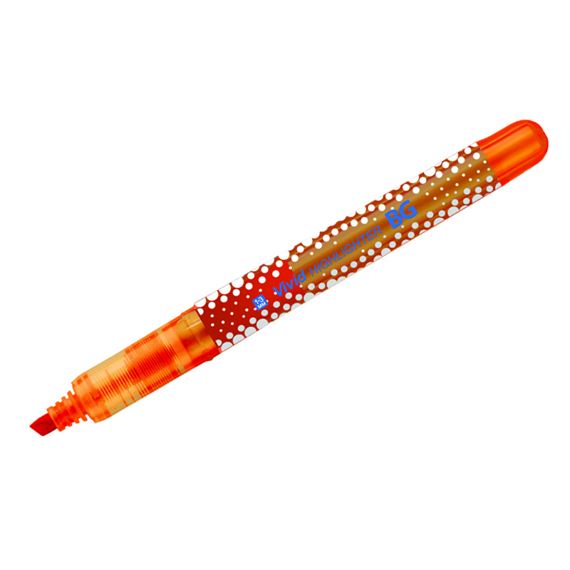 Текстовыделитель BG "Vivid" оранжевый, 1-3мм