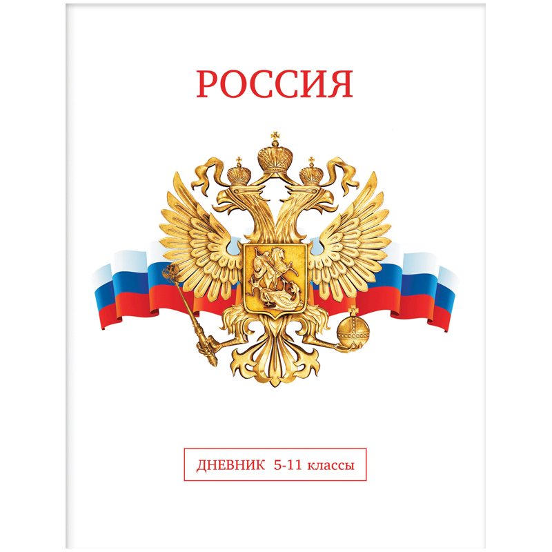 Дневник 5-11 кл. 48л. "Россия", ВД-лак
